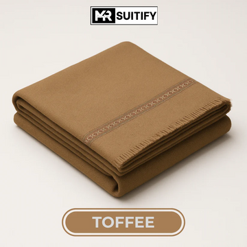 Mr Suitify Classic Wool Shawl – Premium Quality, 1.25 × 3 Yards, Charcoal, Soft and Elegant Winter Wrap