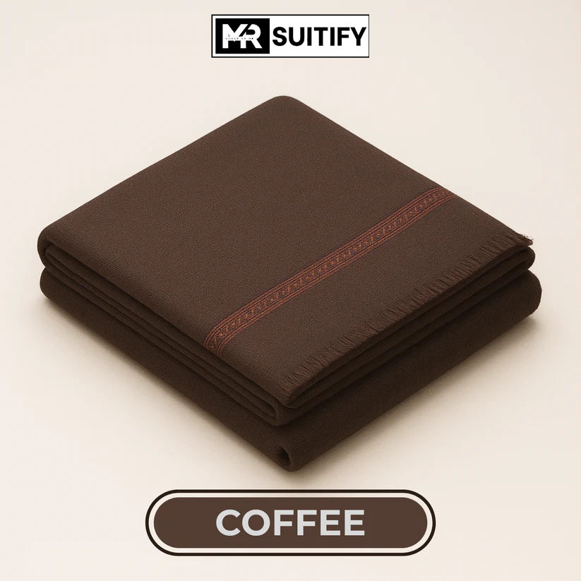 Mr Suitify Classic Wool Shawl – Premium Quality, 1.25 × 3 Yards, Charcoal, Soft and Elegant Winter Wrap