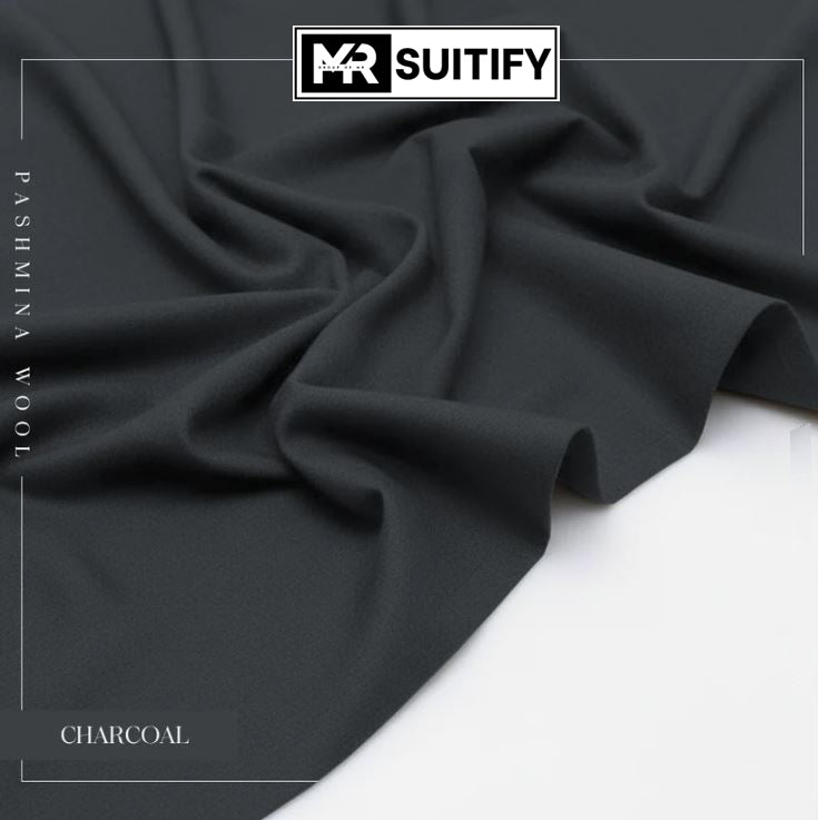 “Classic Pashmina Wool fabric in premium quality, soft texture material for men’s winter suits, 4-meter cutting, ideal for formal and semi-formal wear.”